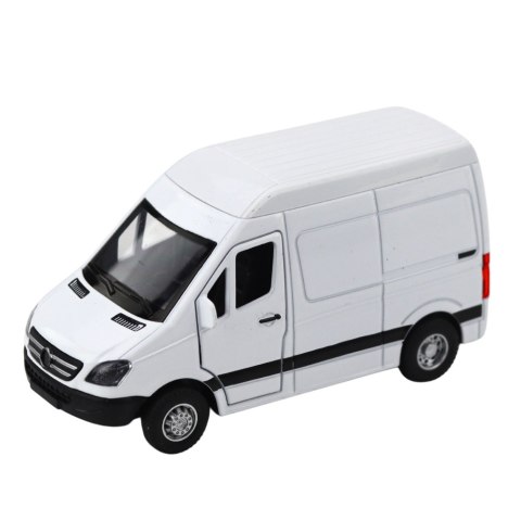 LEAN Toys Samochód Dostawczy Metalowy Z Napędem Pull Back Światła Dźwięki Biały 1:32 LEAN Toys Samochód Dostawczy Metalowy Z Napędem Pull Back Światła Dźwięki Biały 1:32