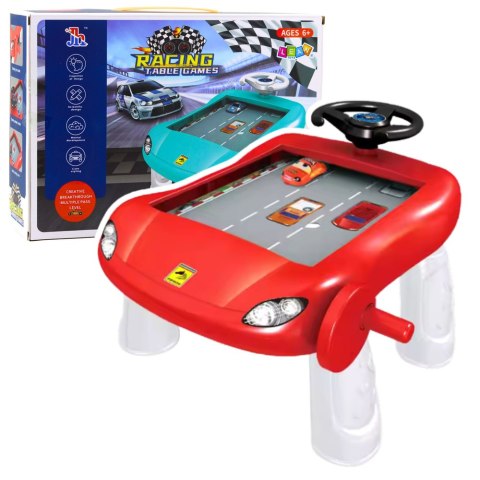 LEAN Toys Symulator Jazdy Manualny Stolik Edukacyjny Czerwony