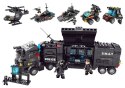 LEAN TOYS Klocki Konstrukcyjne Służby Specjalne Policja Helikopter Łódź Zestaw MIX