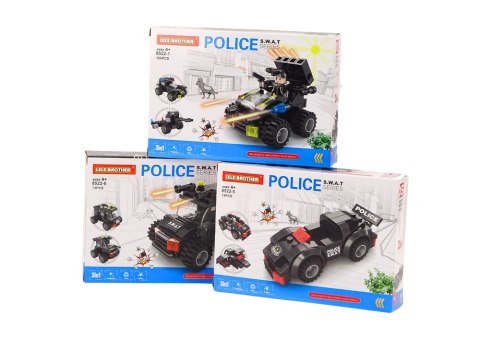 LEAN TOYS Klocki Konstrukcyjne Służby Specjalne Policja Helikopter Łódź Zestaw MIX LEAN TOYS Klocki Konstrukcyjne Służby Specjalne Policja Helikopter Łódź Zestaw MIX