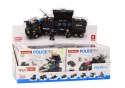 LEAN TOYS Klocki Konstrukcyjne Służby Specjalne Policja Helikopter Łódź Zestaw MIX