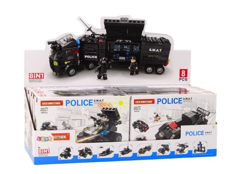LEAN TOYS Klocki Konstrukcyjne Służby Specjalne Policja Helikopter Łódź Zestaw MIX LEAN TOYS Klocki Konstrukcyjne Służby Specjalne Policja Helikopter Łódź Zestaw MIX
