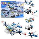 LEAN TOYS Zestaw Klocki Konstrukcyjne Helikopter Pojazdy 6w1 137 el.