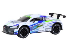 LEAN Toys Auto Sportowe Zdalnie Sterowane RC 1:10 25km/h Światła Biały