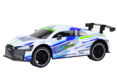 LEAN Toys Auto Sportowe Zdalnie Sterowane RC 1:10 25km/h Światła Biały LEAN Toys Auto Sportowe Zdalnie Sterowane RC 1:10 25km/h Światła Biały