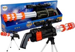 LEAN Toys Karabin Snajperski na Baterie Działko Obrotowe Policyjne 62 cm