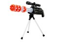 LEAN Toys Karabin Snajperski na Baterie Działko Obrotowe Policyjne 62 cm