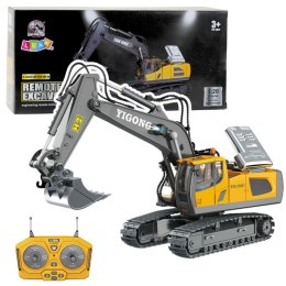 LEAN Toys Koparka Gąsienicowa Zdalnie Sterowana RC 11-CH Żółta 1:20