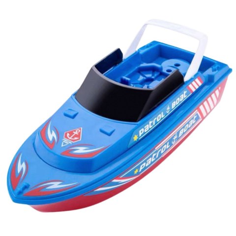 LEAN Toys Łódź Patrolowa Na Baterie Zabawka Do Kąpieli Światła Dźwięki Niebieska LEAN Toys Łódź Patrolowa Na Baterie Zabawka Do Kąpieli Światła Dźwięki Niebieska