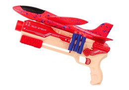 LEAN Toys Pistolet Na Strzałki Kulki Piankowe Wyrzutnia Samolotu Tarcza Zestaw 5w1