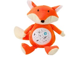LEAN Toys Pluszowy Miś Usypiający Światła Dźwięki Tryb Nocny i Dzienny Lisek