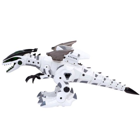 LEAN Toys Robot Dinozaur Ze Skrzydłami Na Baterie Porusza Się Światła Dźwięki LEAN Toys Robot Dinozaur Ze Skrzydłami Na Baterie Porusza Się Światła Dźwięki