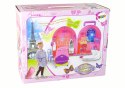 LEAN Toys Rozkładany Duży Domek Dla Lalek Walizka Meble
