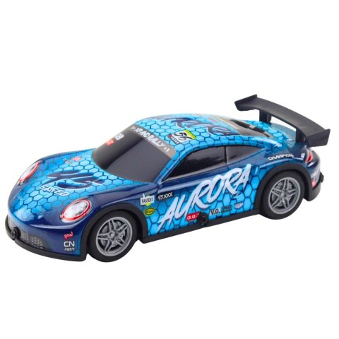 LEAN Toys Samochód Wyścigowy Zdalnie Sterowany RC Świecąca Obudowa Niebieski LEAN Toys Samochód Wyścigowy Zdalnie Sterowany RC Świecąca Obudowa Niebieski