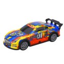 LEAN Toys Samochód Wyścigowy Zdalnie Sterowany RC Świecąca Obudowa Niebiesko-Żółty