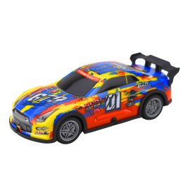 LEAN Toys Samochód Wyścigowy Zdalnie Sterowany RC Świecąca Obudowa Niebiesko-Żółty