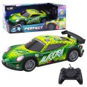 LEAN Toys Samochód Wyścigowy Zdalnie Sterowany RC Świecąca Obudowa Zielony