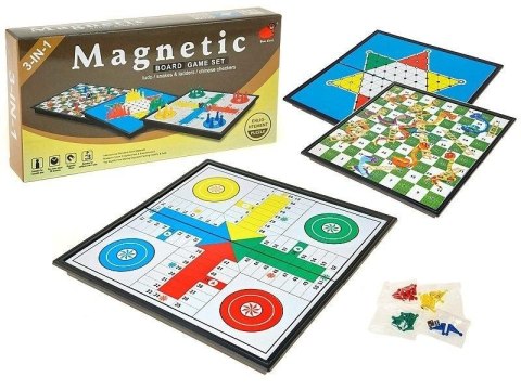 Gry planszowe 3w1 magnetyczne Gry planszowe 3w1 magnetyczne