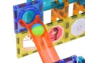 Klocki Magnetyczne 3D dla dzieci Zbuduj Świecący Tor Kulkowy 49 ele ZA5250