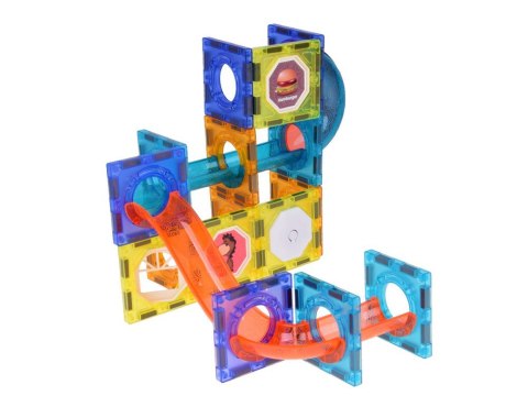 Klocki Magnetyczne 3D dla dzieci Zbuduj Świecący Tor Kulkowy 49 ele ZA5250 Klocki Magnetyczne 3D dla dzieci Zbuduj Świecący Tor Kulkowy 49 ele ZA5250