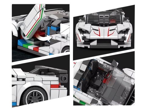 Klocki techniczne Supersportowe auto BIAŁY KABRIOLET spojler 348-ele ZA5787 Klocki techniczne Supersportowe auto BIAŁY KABRIOLET spojler 348-ele ZA5787