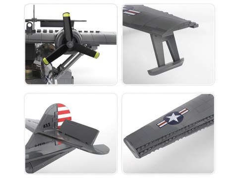 Klocki techniczne samolot bojowy PBY-5A Catalina 364 elementów ZA5322 Klocki techniczne samolot bojowy PBY-5A Catalina 364 elementów ZA5322