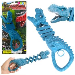 LEAN TOYS Gryzący Dinozaur Chwytak Pistolet Niebieski