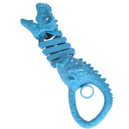 LEAN TOYS Gryzący Dinozaur Chwytak Pistolet Niebieski