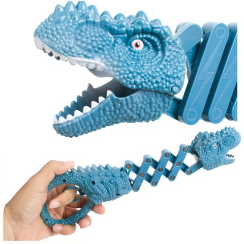 LEAN TOYS Gryzący Dinozaur Chwytak Pistolet Niebieski LEAN TOYS Gryzący Dinozaur Chwytak Pistolet Niebieski