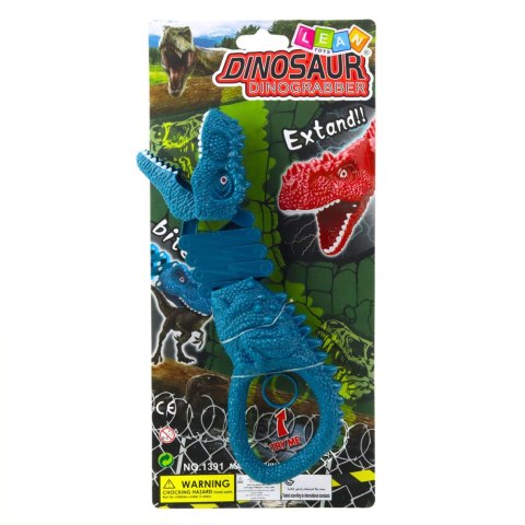LEAN TOYS Gryzący Dinozaur Chwytak Pistolet Niebieski LEAN TOYS Gryzący Dinozaur Chwytak Pistolet Niebieski