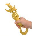 LEAN TOYS Gryzący Szkielet Dinozaur Chwytak Pistolet Brązowy