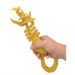 LEAN TOYS Gryzący Szkielet Dinozaur Chwytak Pistolet Brązowy