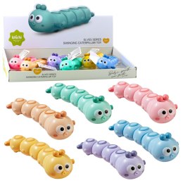 LEAN TOYS Jeżdżąca Gąsienica Dżdżownica Nakręcana Zabawka Kolory