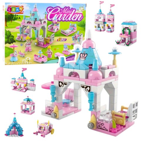 LEAN TOYS Klocki Konstrukcyjne Budynek Różowy Pastelowy 6w1 131Elementów LEAN TOYS Klocki Konstrukcyjne Budynek Różowy Pastelowy 6w1 131Elementów