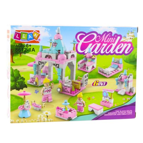 LEAN TOYS Klocki Konstrukcyjne Budynek Różowy Pastelowy 6w1 131Elementów LEAN TOYS Klocki Konstrukcyjne Budynek Różowy Pastelowy 6w1 131Elementów