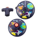 LEAN TOYS Kolorowy Świecący Dysk Kosmos Ufo Kręcący Bączek Spinning Top
