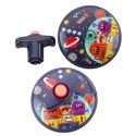 LEAN TOYS Kolorowy Świecący Dysk Kosmos Ufo Kręcący Bączek Spinning Top