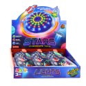 LEAN TOYS Kolorowy Świecący Dysk Kosmos Ufo Kręcący Bączek Spinning Top