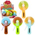 LEAN TOYS Wentylator Ręczny Mini Wiatraczek Pączek Donut Dla Dzieci 4 Wzory