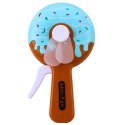 LEAN TOYS Wentylator Ręczny Mini Wiatraczek Pączek Donut Dla Dzieci 4 Wzory