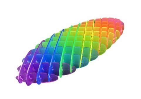 LEAN TOYS Zabawka Fidget Tęczowa Przezroczysta Antystresowa Kolorowa Elastyczna 12cm LEAN TOYS Zabawka Fidget Tęczowa Przezroczysta Antystresowa Kolorowa Elastyczna 12cm