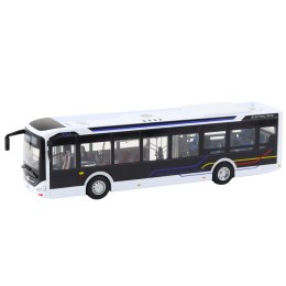 LEAN Toys Autobus Metalowy Miejski Światła Dźwięk 1:42 Biały