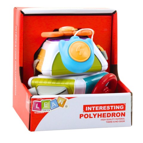 LEAN Toys Edukacyjna Kostka Sensoryczna Wielościan Kolory Dla Dzieci LEAN Toys Edukacyjna Kostka Sensoryczna Wielościan Kolory Dla Dzieci