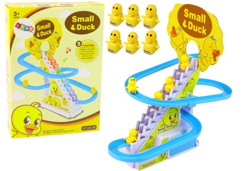 LEAN Toys Gra Edukacyjna Tor Zjeżdżalnia Kaczki Wspinaczka