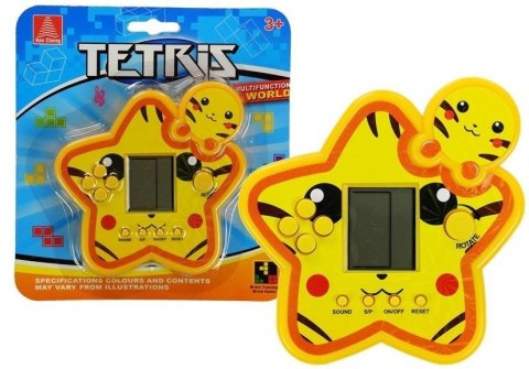 LEAN Toys Gra Elektroniczna Tetris Gwiazdka Żółta