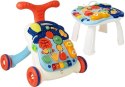 LEAN Toys Interaktywny Pchacz Chodzik Stoliczek Panel Świeci Gra Telefon