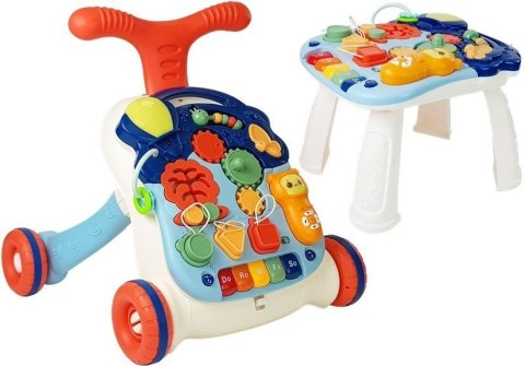 LEAN Toys Interaktywny Pchacz Chodzik Stoliczek Panel Świeci Gra Telefon