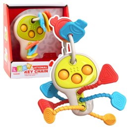 LEAN Toys Klucze Edukacyjne Sensoryczyne Kolorowe Ruchome Elementy Dla Malucha