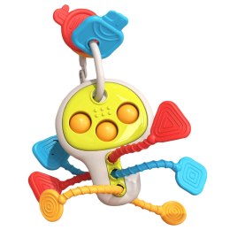 LEAN Toys Klucze Edukacyjne Sensoryczyne Kolorowe Ruchome Elementy Dla Malucha