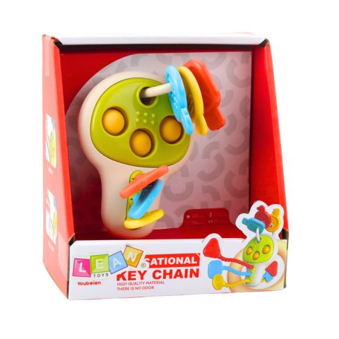 LEAN Toys Klucze Edukacyjne Sensoryczyne Kolorowe Ruchome Elementy Dla Malucha LEAN Toys Klucze Edukacyjne Sensoryczyne Kolorowe Ruchome Elementy Dla Malucha